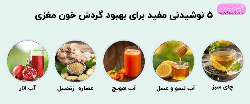 نوشیدنیهای مفید برای بهبود گردش خون مغزی